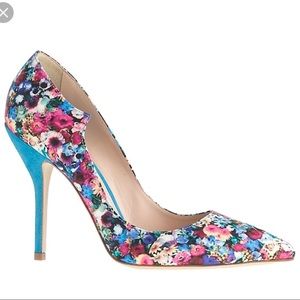 PAUL ANDREW for J Crew Floral Heels, Size 7